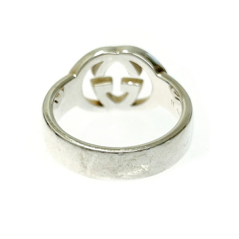 Gucci Silver Interlocking Gg Ring - image 4